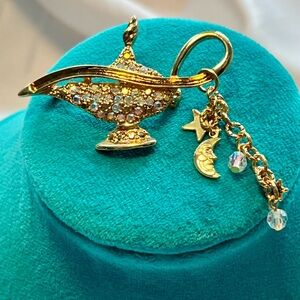 Kirk’s Folly, Goldtone Aladdin Lamp Charm Pendant